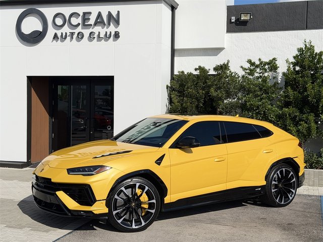 Miniature 1/43 Looksmart Lamborghini Urus S 2023 – Jaune Giallo Auge, Neuve