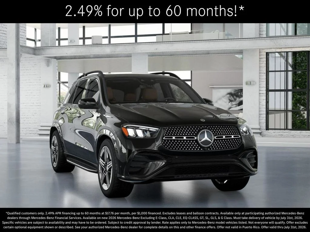New 2026 Obsidian Black Metallic Mercedes-Benz GLE 450 image 9