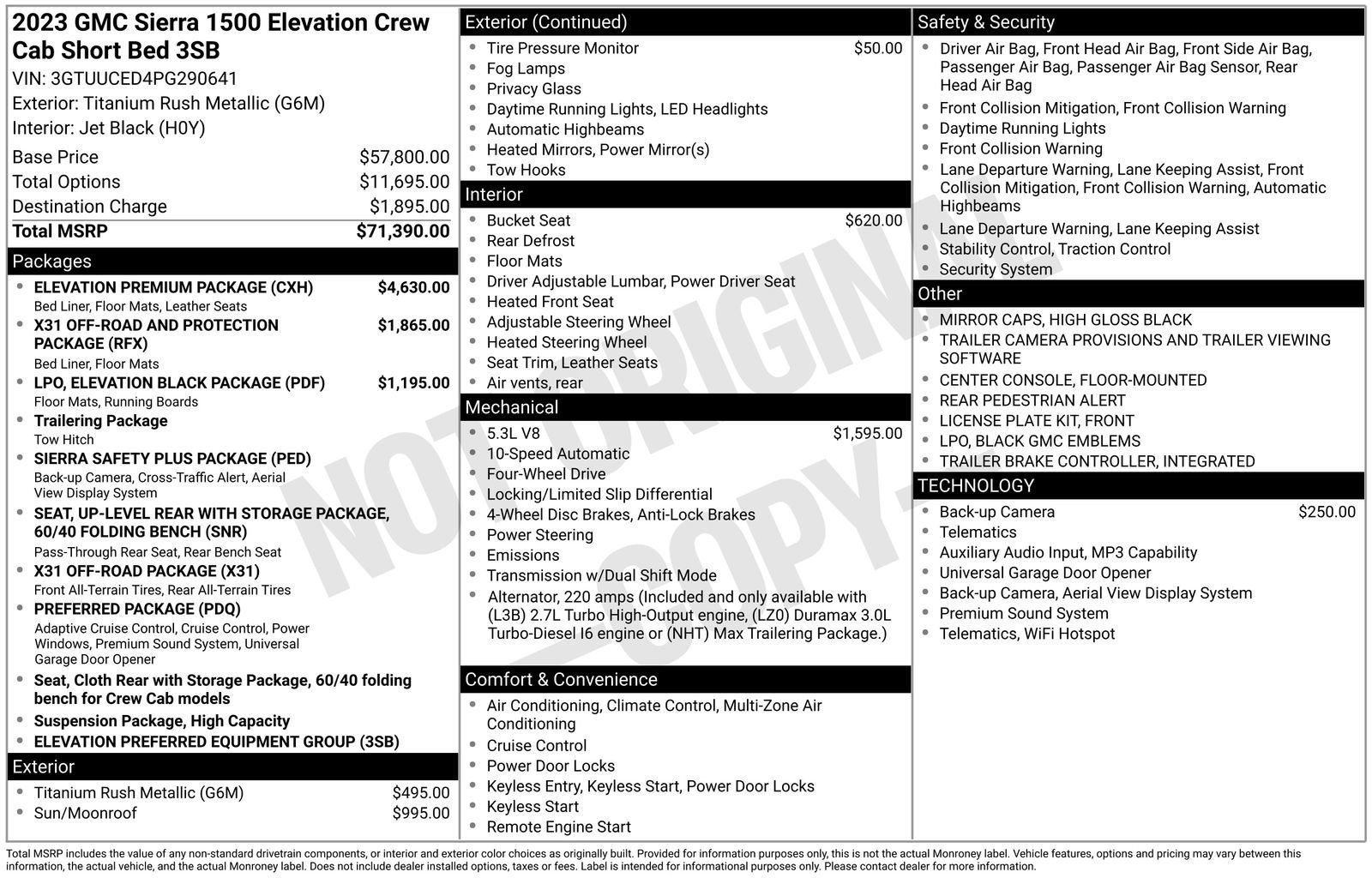 Certified Used 2023 Titanium Rush Metallic GMC Elevation image 28