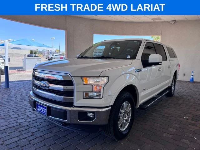 Used 2016 White Platinum Clearcoat Metallic Ford Lariat image 1
