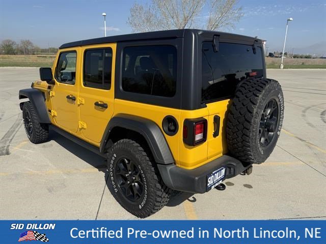 Used 2021 Hellayella Clearcoat Jeep Unlimited Willys image 7
