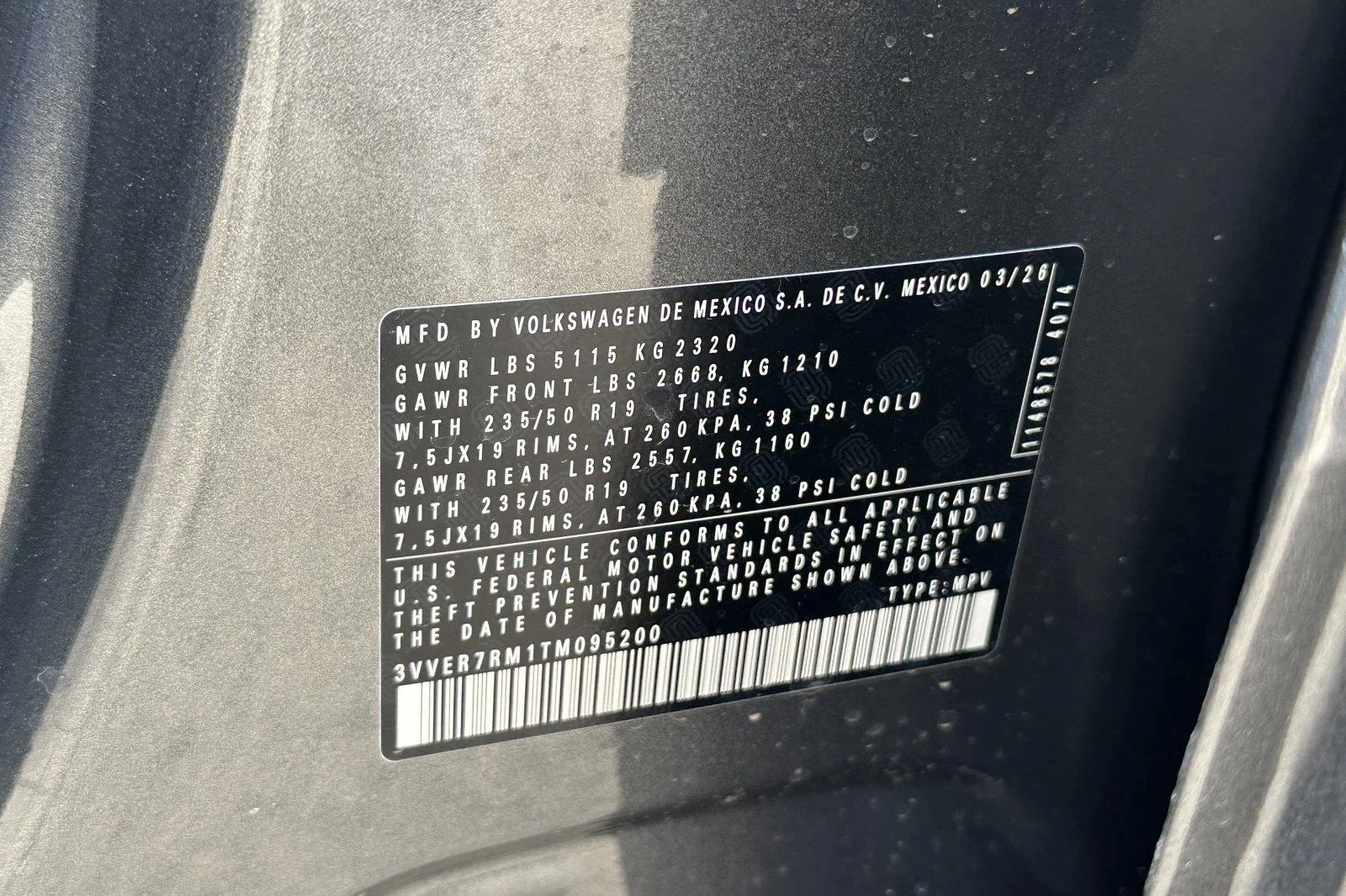 New 2026 Platinum Gray Metallic Volkswagen SE image 26