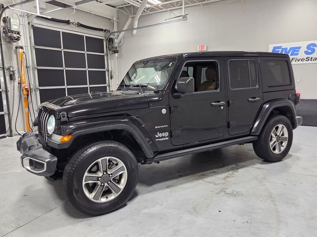 Used 2020 Black Jeep Unlimited Sahara image 3