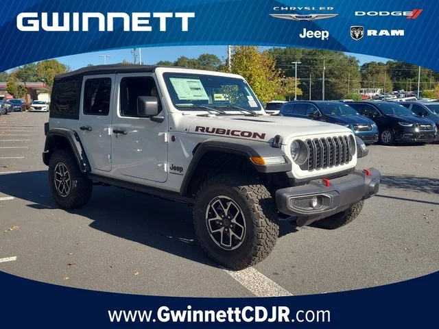 New 2026 Bright White Clearcoat Jeep Rubicon image 1