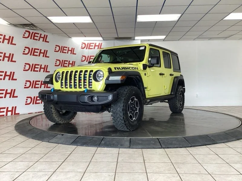 Used 2023 Yellow Jeep Rubicon 4xe image 3