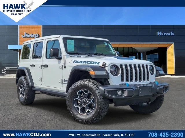 Used 2023 White Jeep Rubicon 4xe image 1