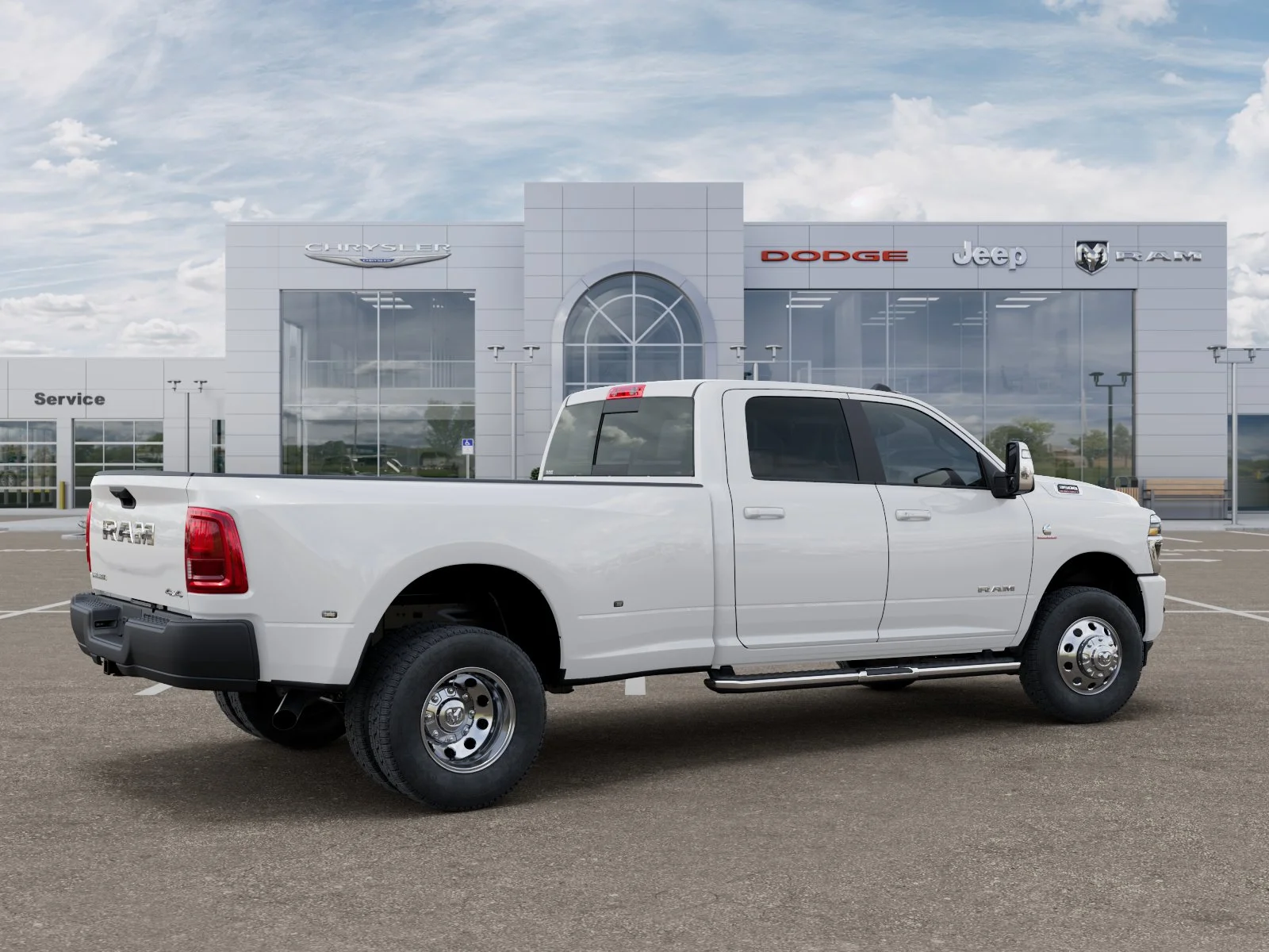 New 2026 Bright White Clear-Coat Exterior Paint RAM Laramie image 30