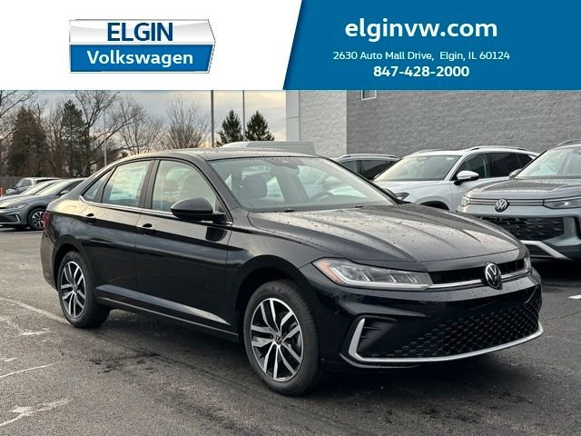 Deep Black Pearl 2026 Volkswagen Jetta SE FWD Sedan Front-Wheel Drive