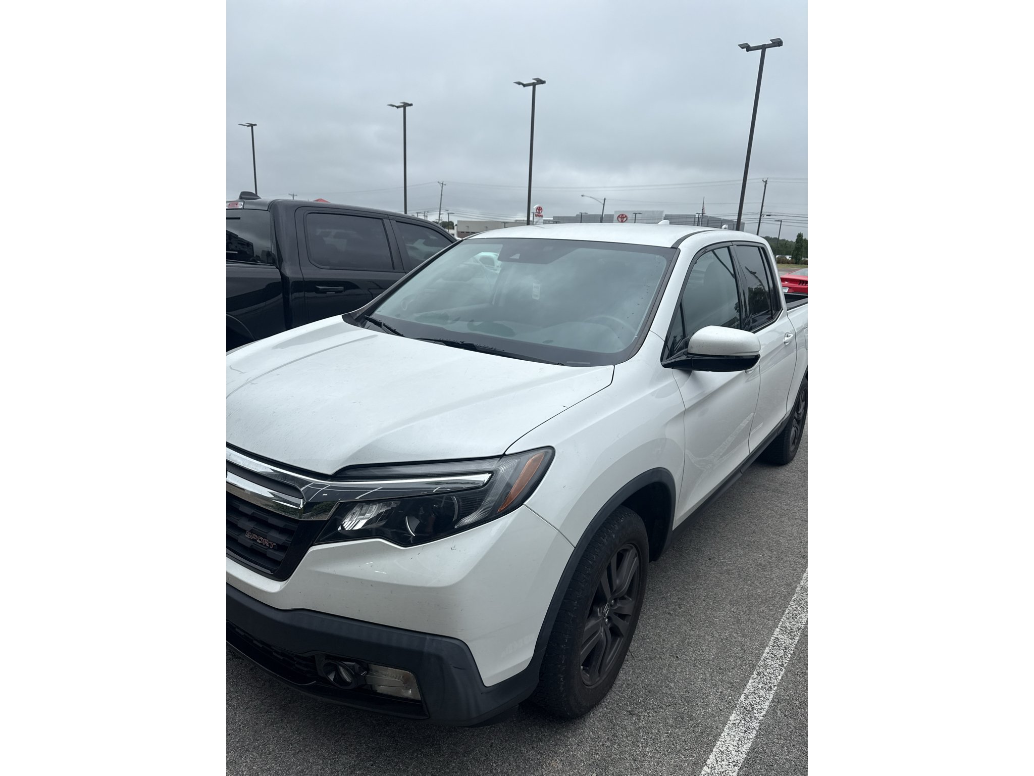 Used 2020 Platinum White Pearl Honda Sport image 2