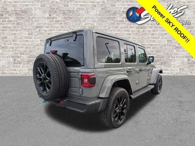 Used 2023 Gray Jeep Sahara 4xe image 4