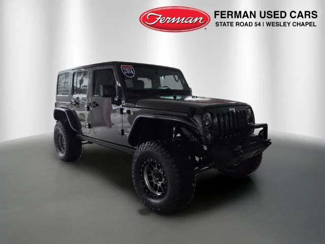 Certified Used 2016 Gray Jeep Unlimited Sport image 1