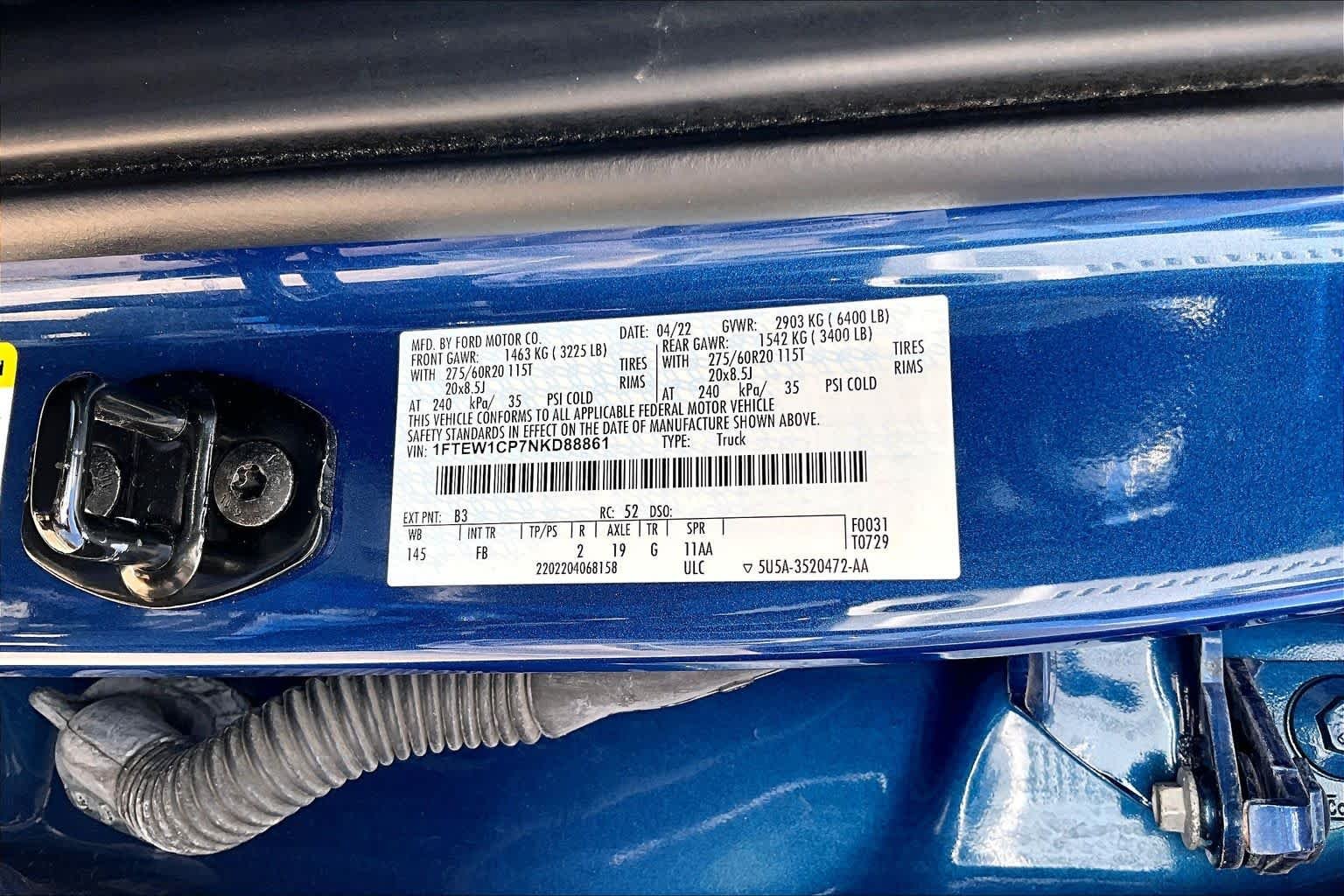 Used 2022 Atlas Blue Metallic Ford XLT image 34