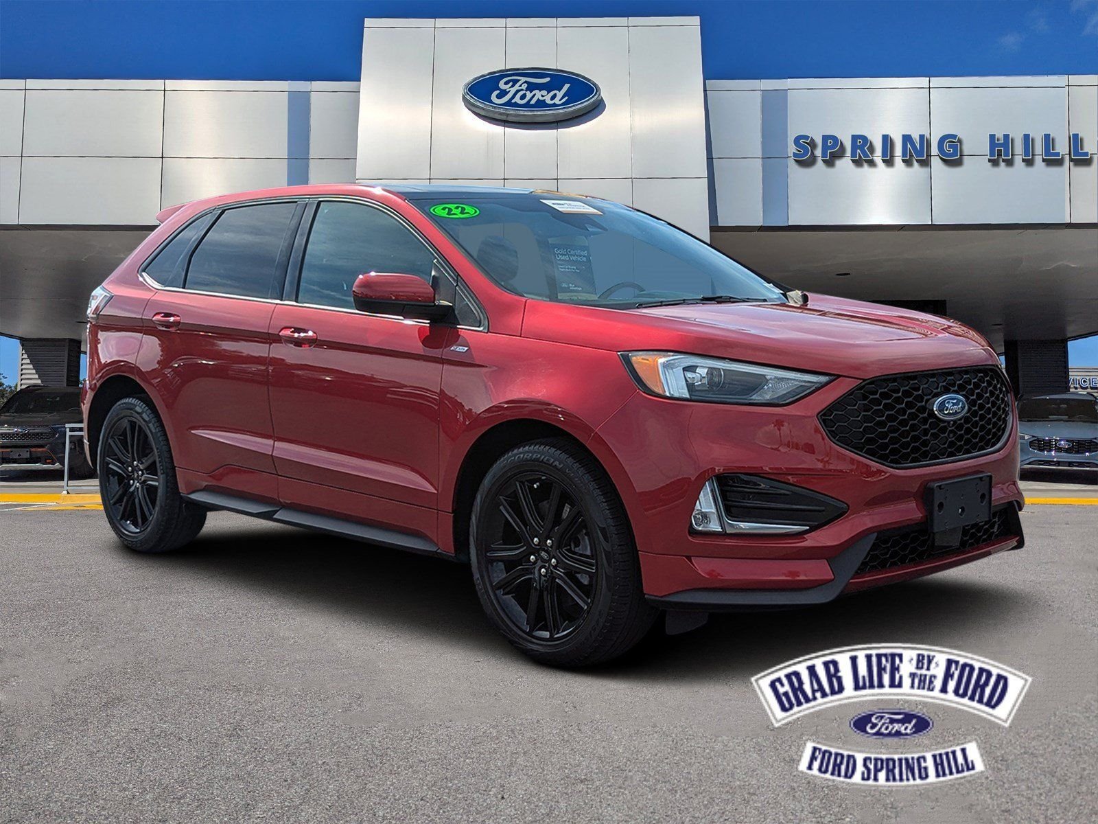 Certified Used 2022 Red Metallic Ford ST Line image 1