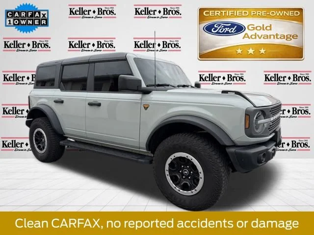 Certified Used 2023 Cactus Green / Gray Ford Badlands image 1