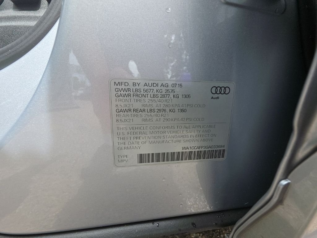 Used 2016 Silver Metallic Audi 3.0T Premium Plus image 29