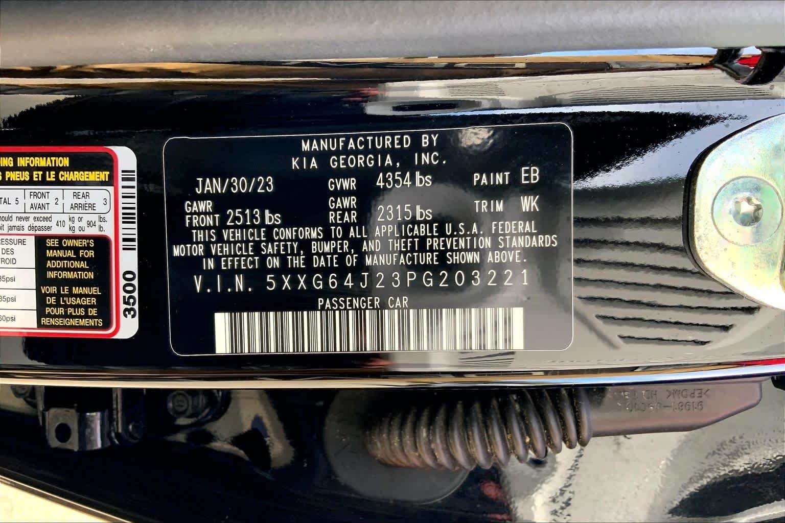 Used 2023 Ebony Black Kia GT-Line image 34