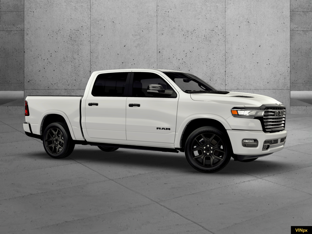 New 2026 Bright White Clear-Coat Exterior Paint RAM Laramie image 9