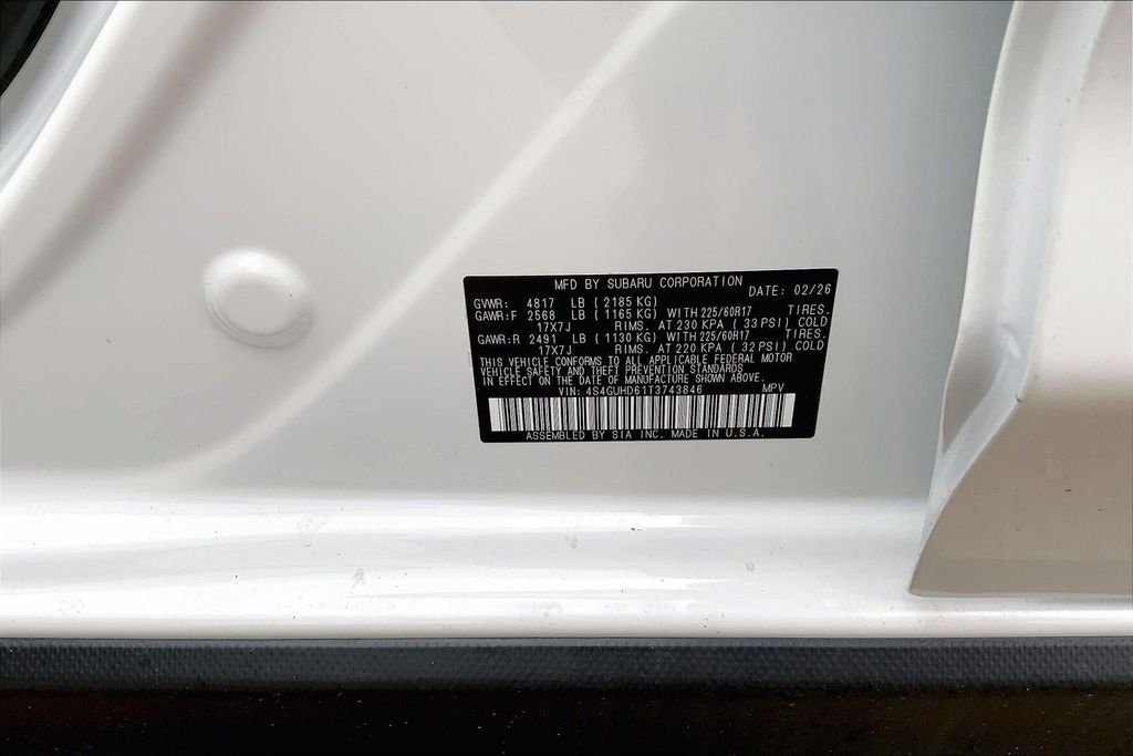 New 2026 CRYSTAL WHITE PEARL Subaru Premium image 14