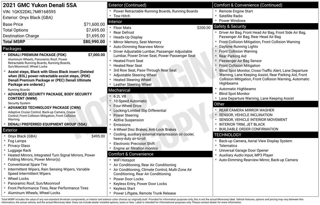 Used 2021 Black GMC Denali image 6