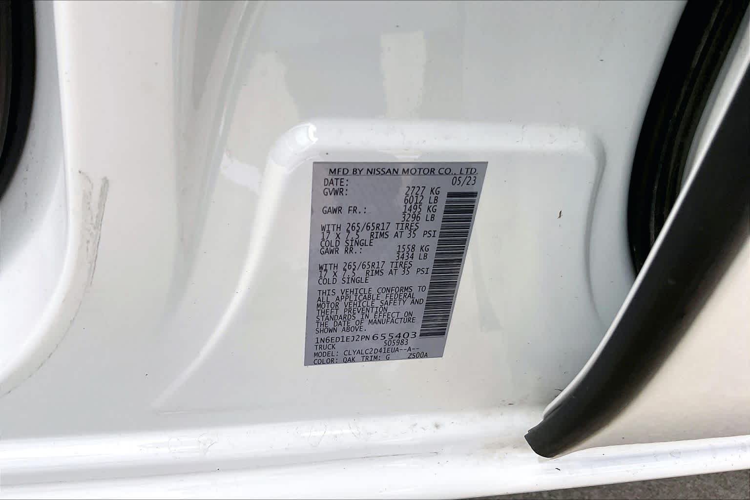 Used 2023 Glacier White Nissan SV image 35