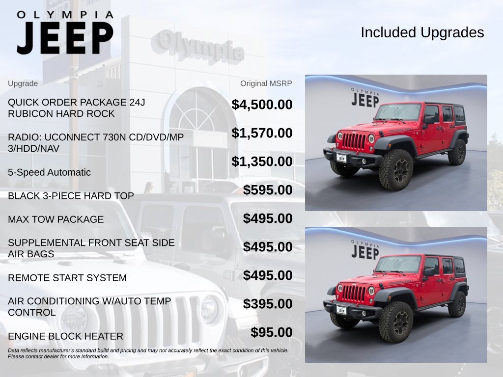 Used 2015 Red Jeep Unlimited Rubicon image 4