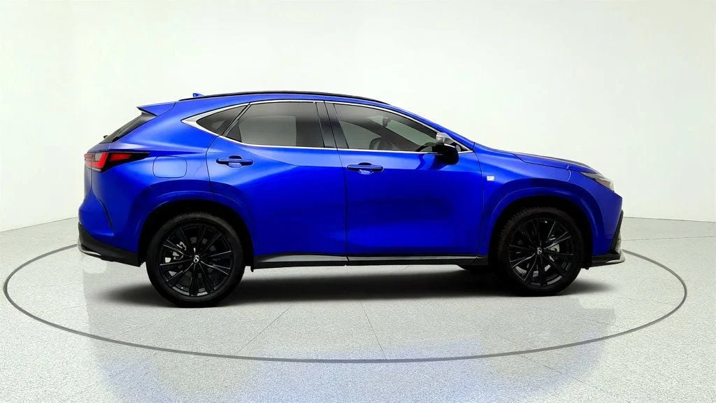 Used 2022 Ultrasonic Blue Mica 2.0 Lexus NX 450h+ F SPORT AWD w/ Panoramic View Monitor & 6.6kW Charger image 4