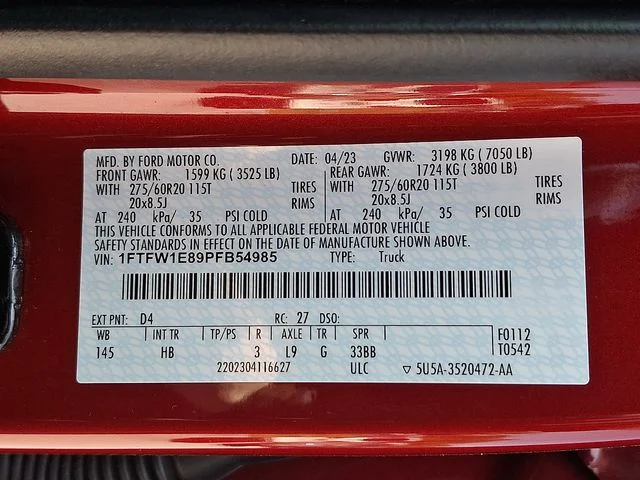 Used 2023 Red Ford Lariat image 30