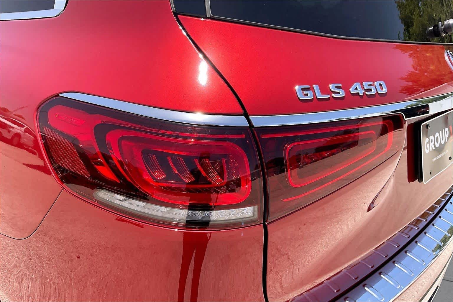 Used 2020 designo Cardinal Red Metallic Mercedes-Benz GLS 450 image 29