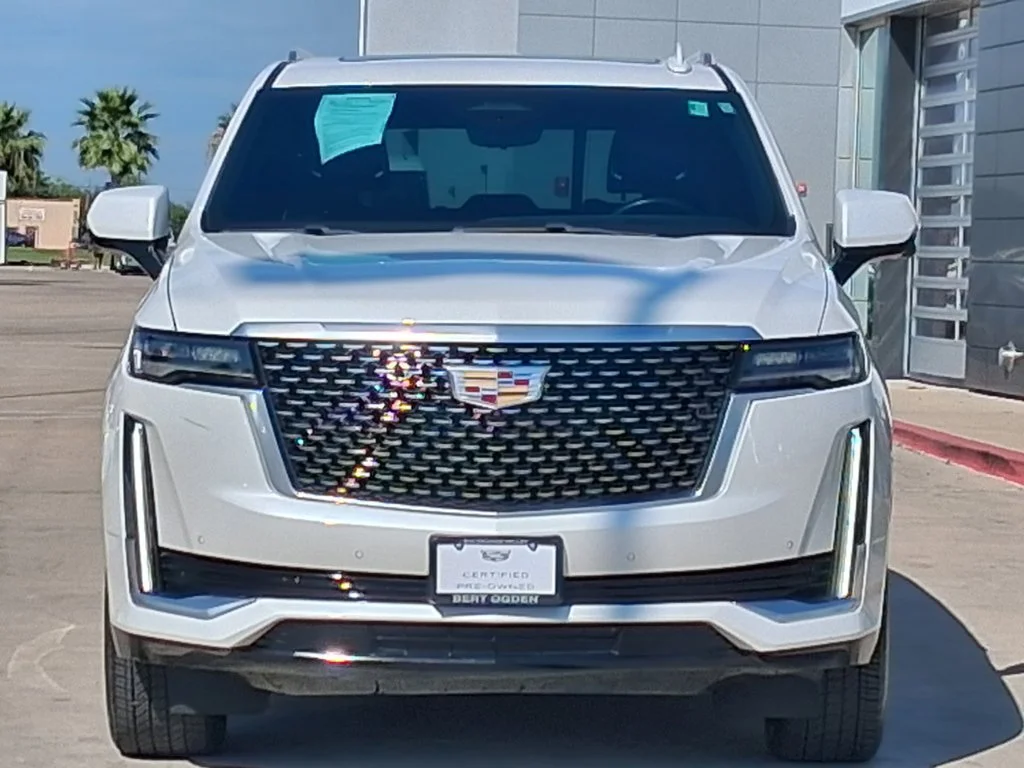 Used 2023 CRYSTAL WHITE TRICOAT Cadillac RWD Premium Luxury image 2
