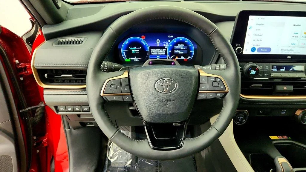 Used 2025 Ruby Flare Pearl Toyota Hybrid MAX Platinum AWD w/ Illuminated Cargo Sill image 13