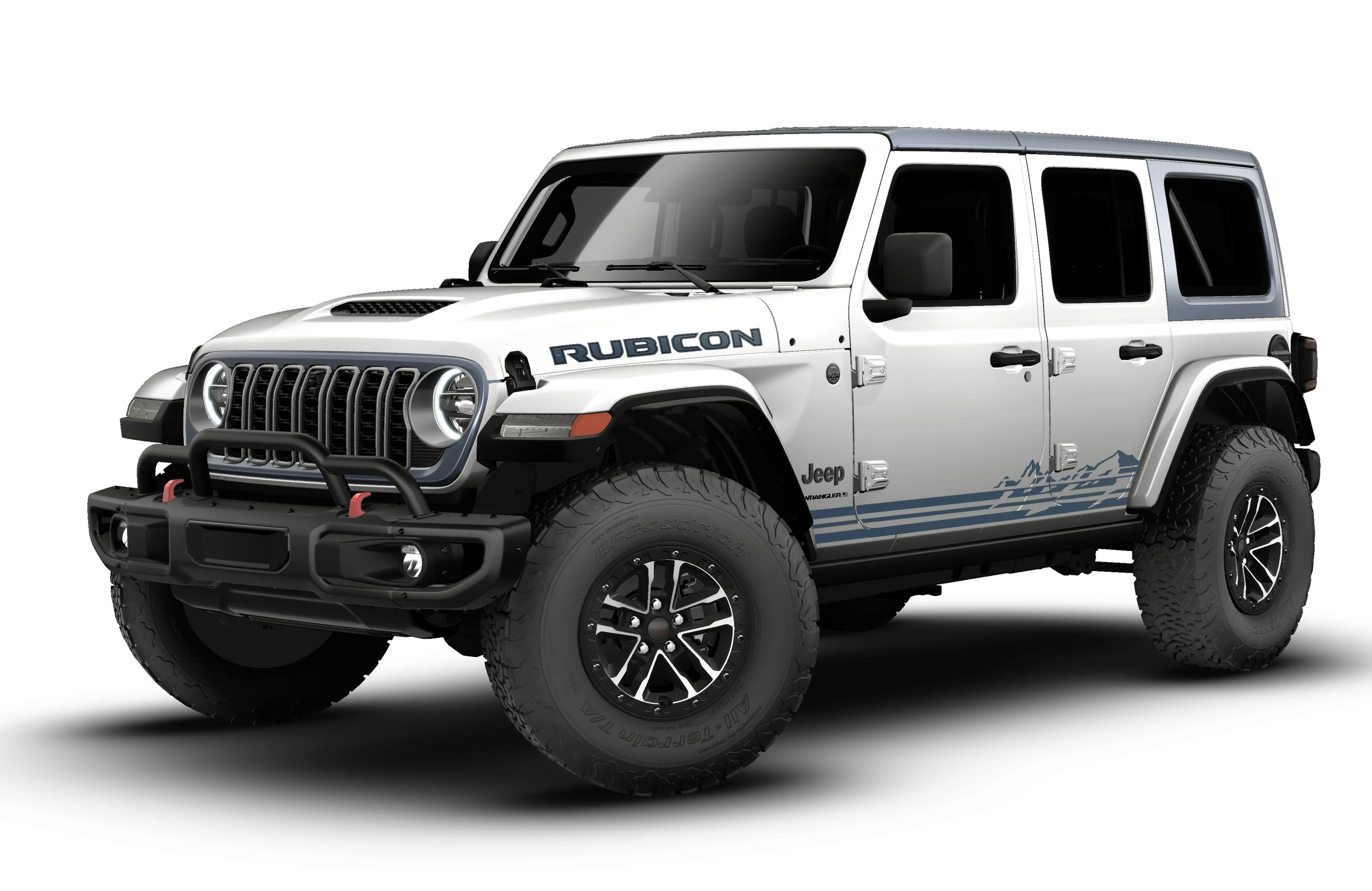 New 2026 Bright White Clear-Coat Exterior Paint Jeep Rubicon image 13