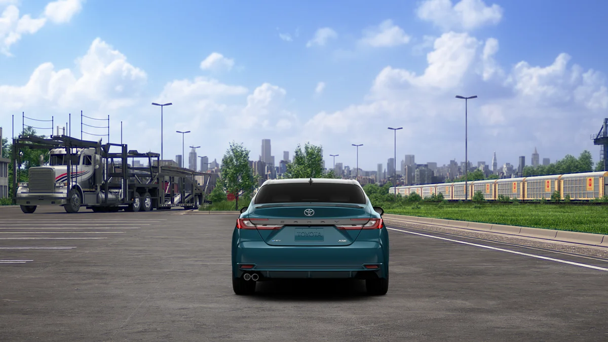 New 2027 Ocean Gem with Midnight Black Metallic roof Toyota XSE image 8