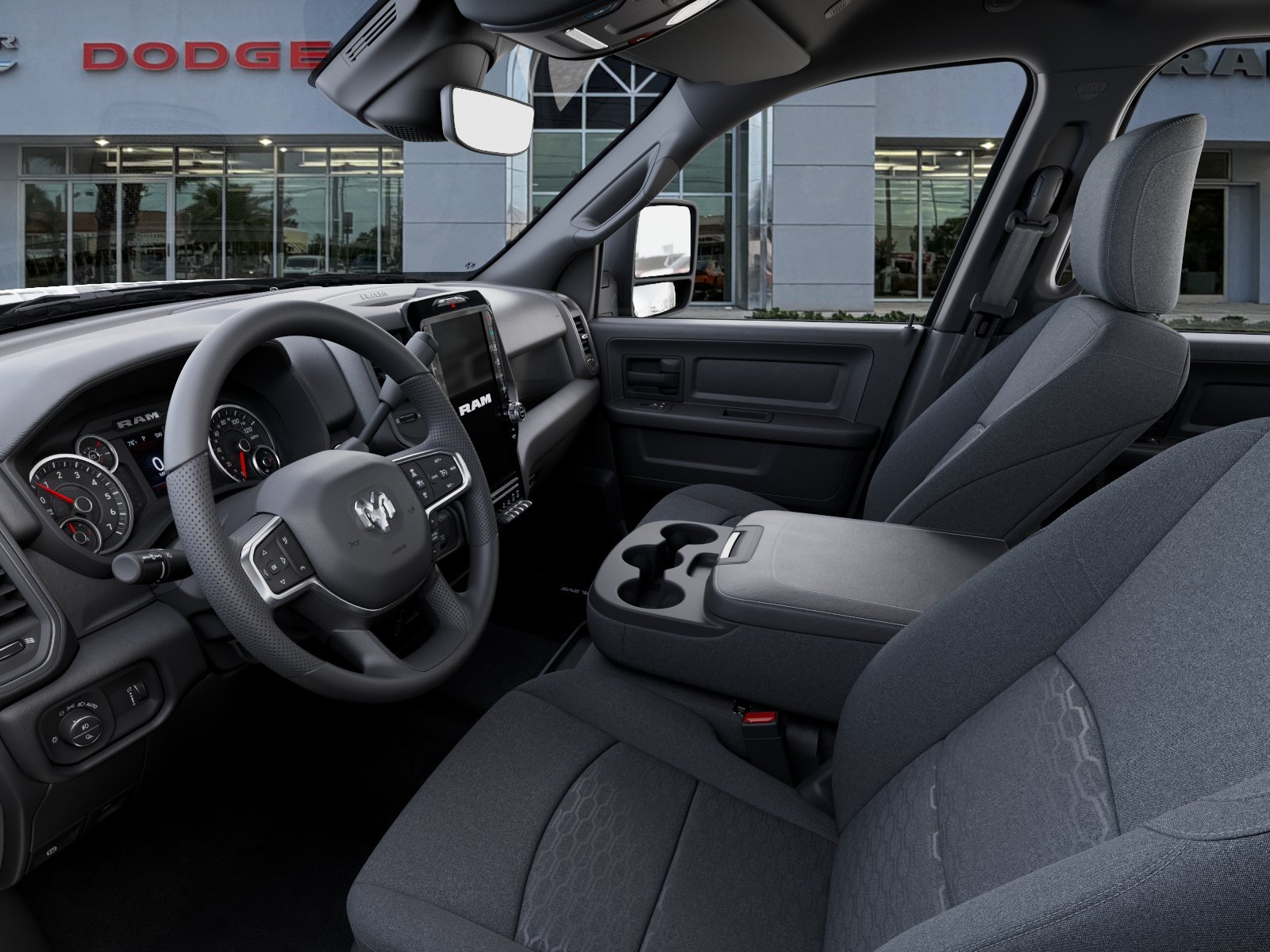 New 2026 Diamond Black Crystal Pearl-Coat Exterior Paint RAM Tradesman image 53