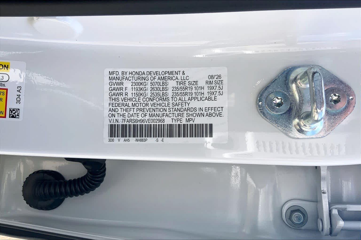New 2027 Platinum White Pearl Honda Sport Touring Hybrid AWD image 21
