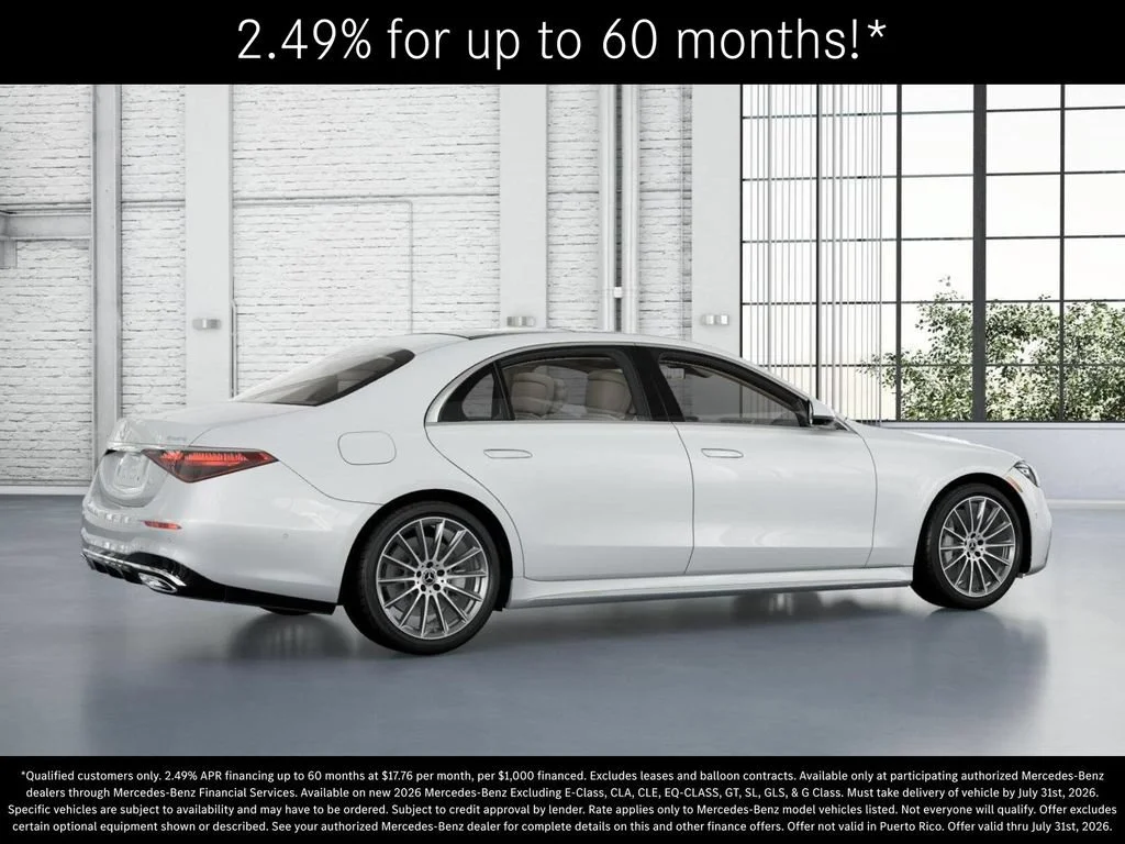 New 2026 MANUFAKTUR Moonlight White Metallic Mercedes-Benz S 500 image 61