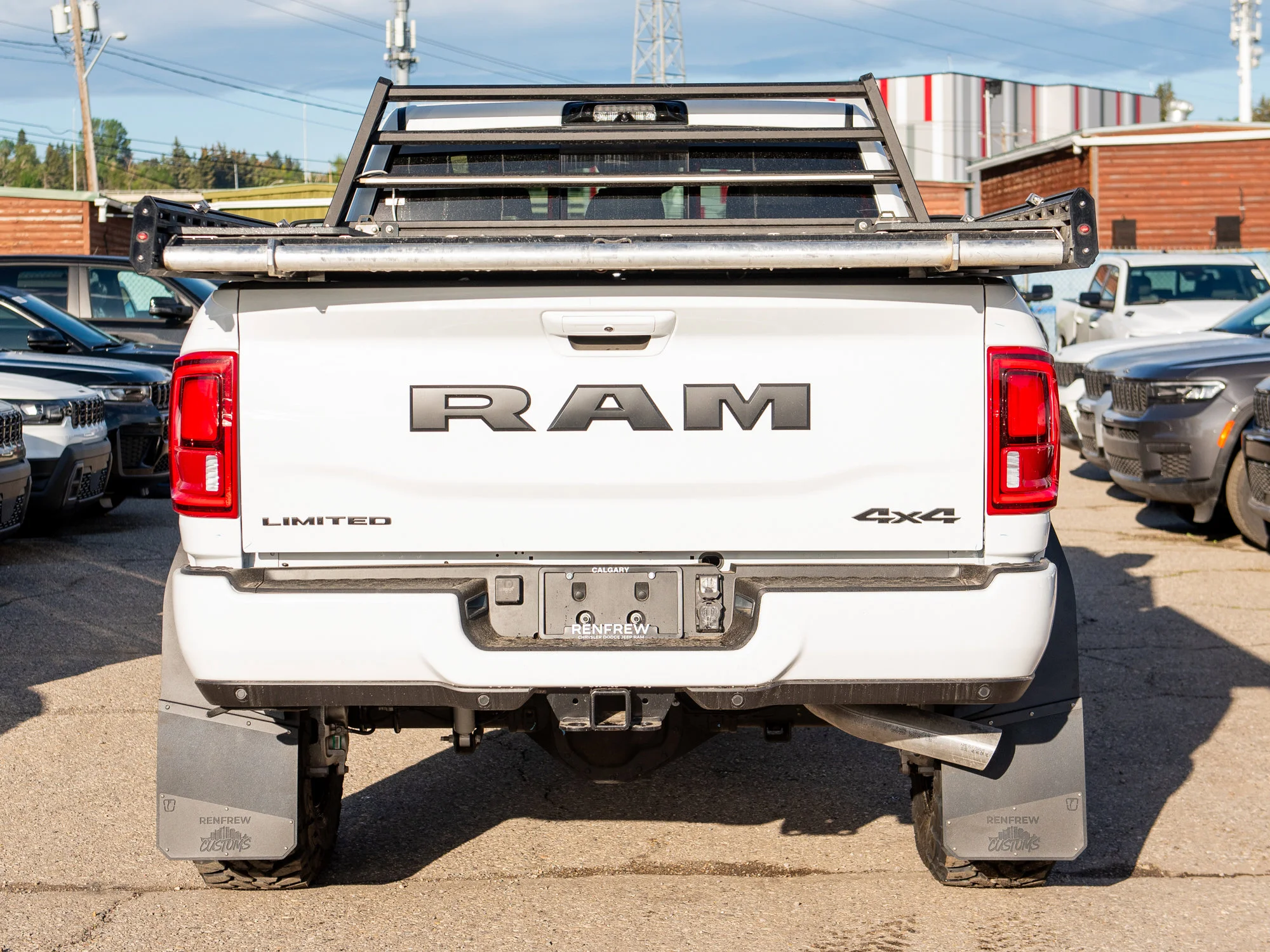 Used 2026 White RAM Limited* Mega Cab, 37 Inch Tires, 5 Inch Lift, Limitless Sled Deck image 7