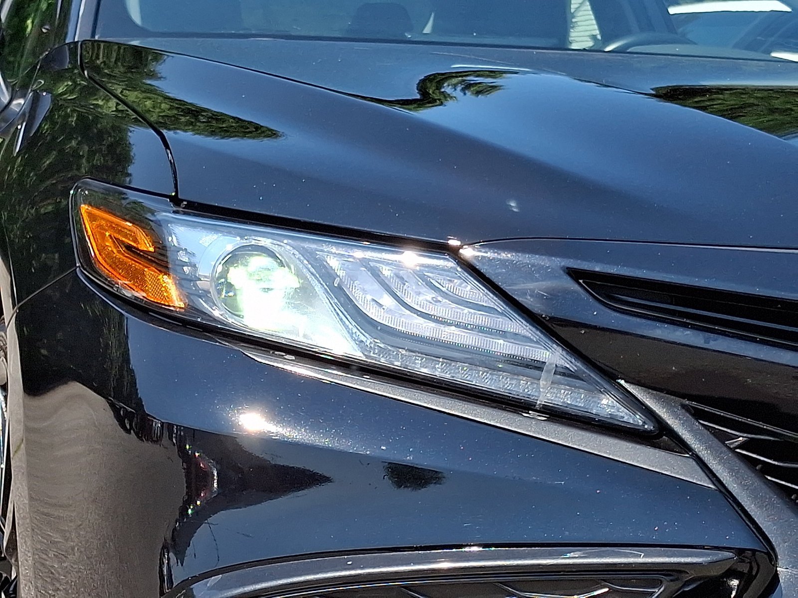 Used 2024 Midnight Black Metallic   218 Toyota XSE image 8