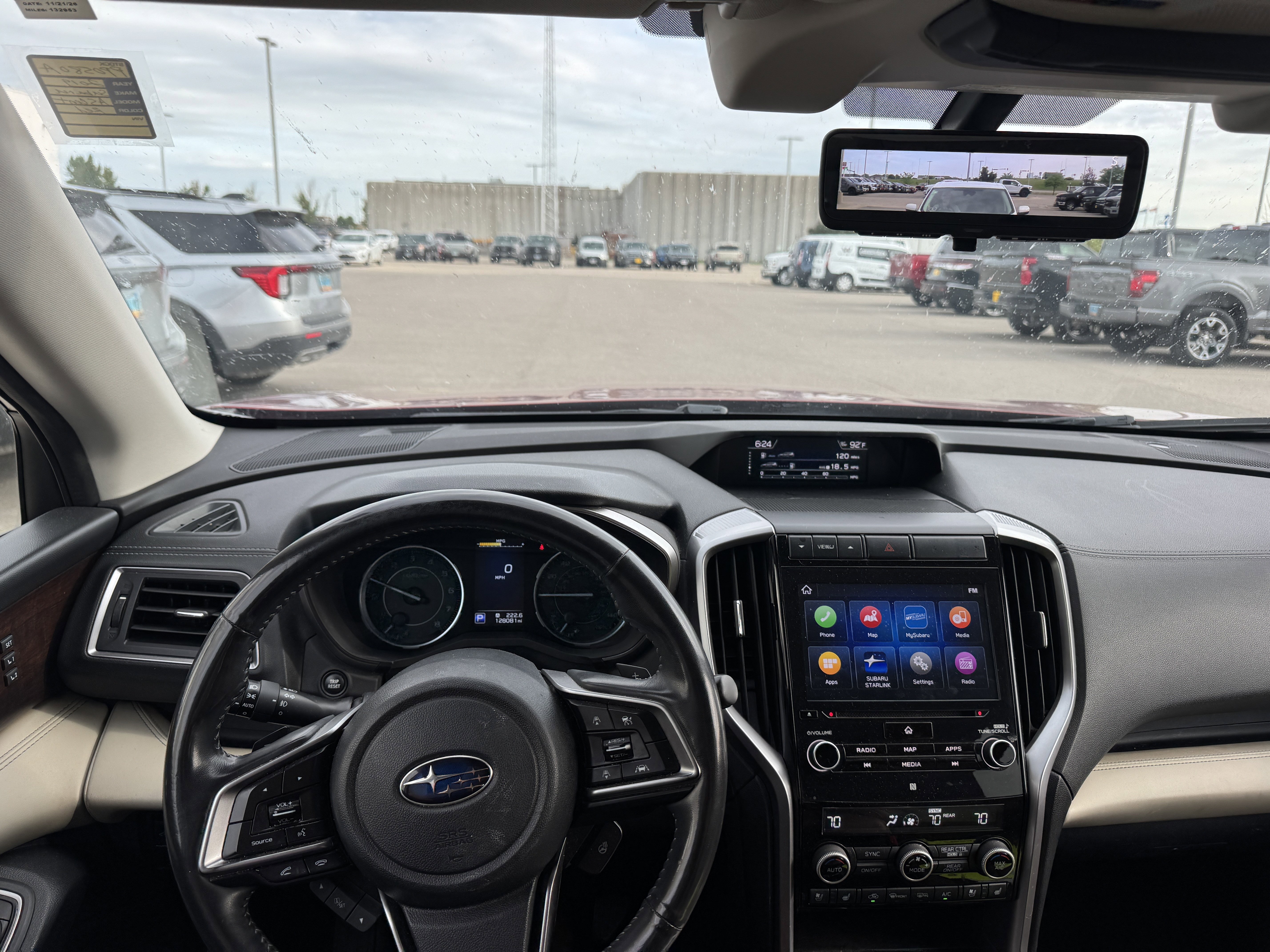 Used 2019 Crimson Red Pearl Subaru Touring image 7