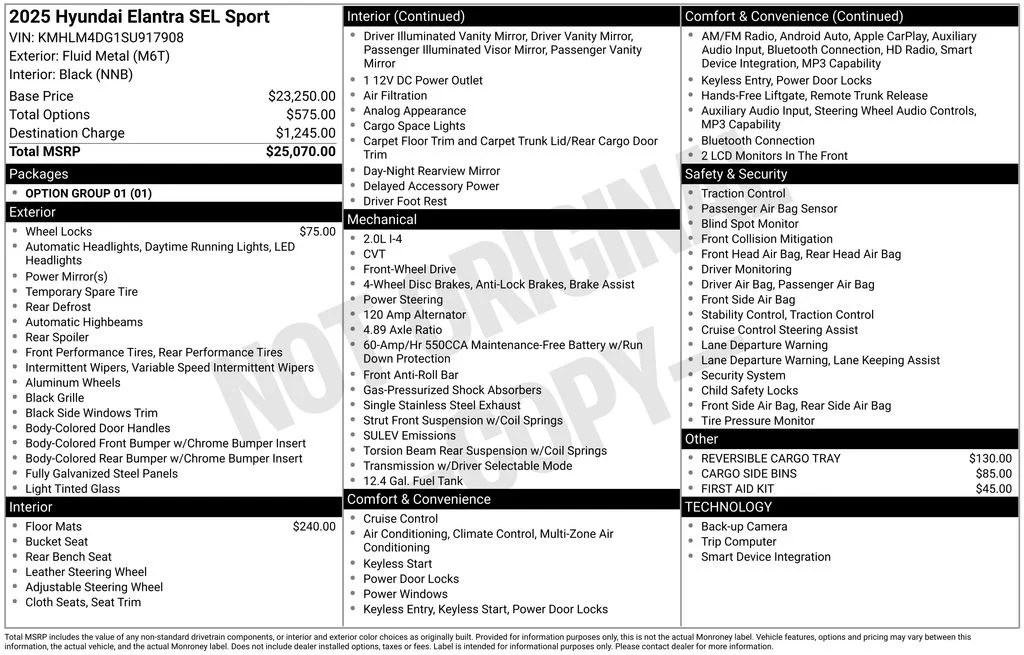 Used 2025 Silver Hyundai SEL Sport image 27