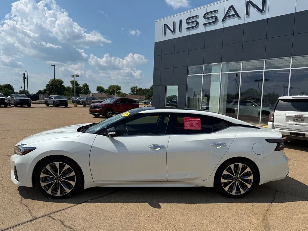 Certified Used 2023 White Nissan Platinum image 2