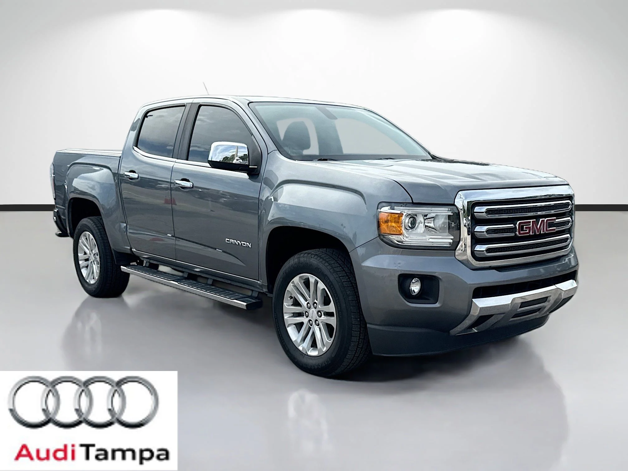 Used 2019 Satin Steel Metallic GMC 2WD SLT image 1