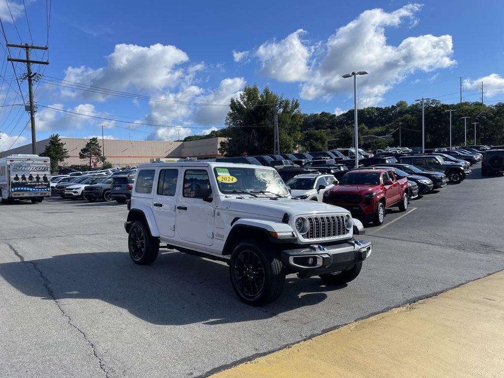 Certified Used 2024 White Jeep Sahara 4xe image 6