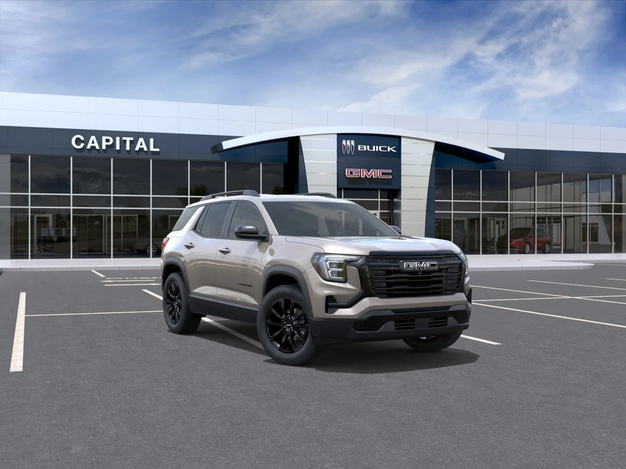 New 2027 Riverstone Metallic GMC AWD Elevation image 2