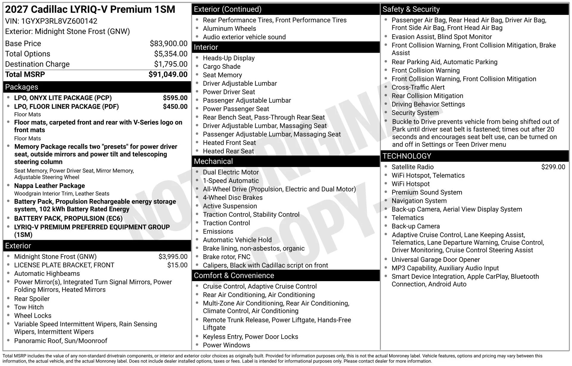 New 2027 Black Cadillac V-Series Premium image 14