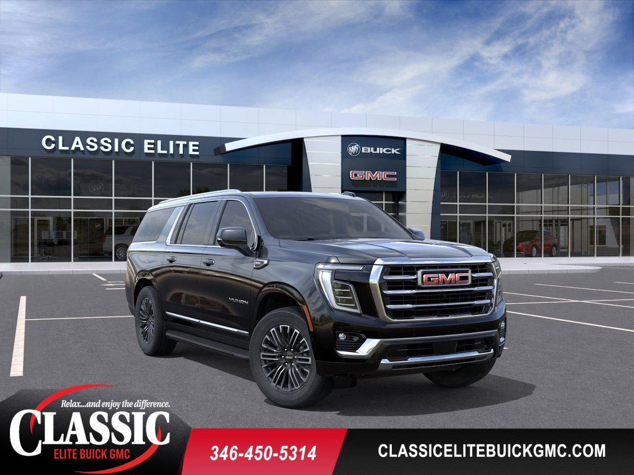 Onyx Black 2026 GMC Yukon XL Elevation RWD SUV / Crossover 4X2