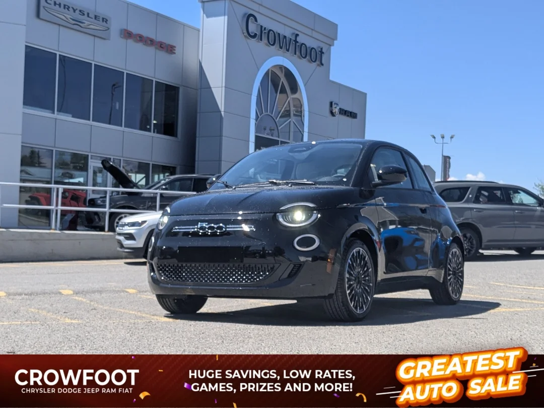 New 2026 Black FIAT Pop - - Heated Seats - Lane Keep Assist - 10.25 Touchscreen - Wireless Charging & More! image 1