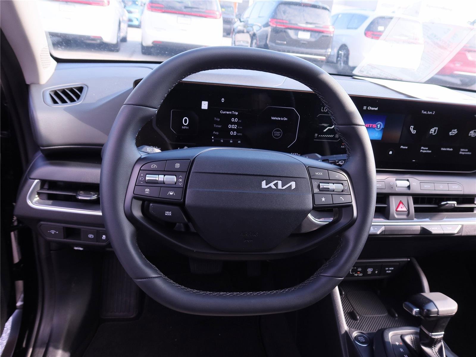 Used 2025 Aurora Black Pearl Kia EX image 11