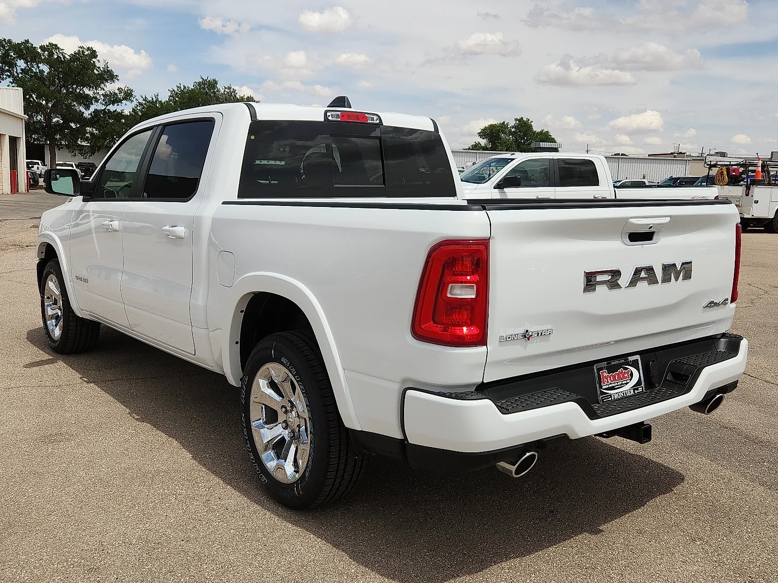 New 2026 Bright White Clear-Coat  Paint Ram LONE STAR CREW CAB 4X4 5
