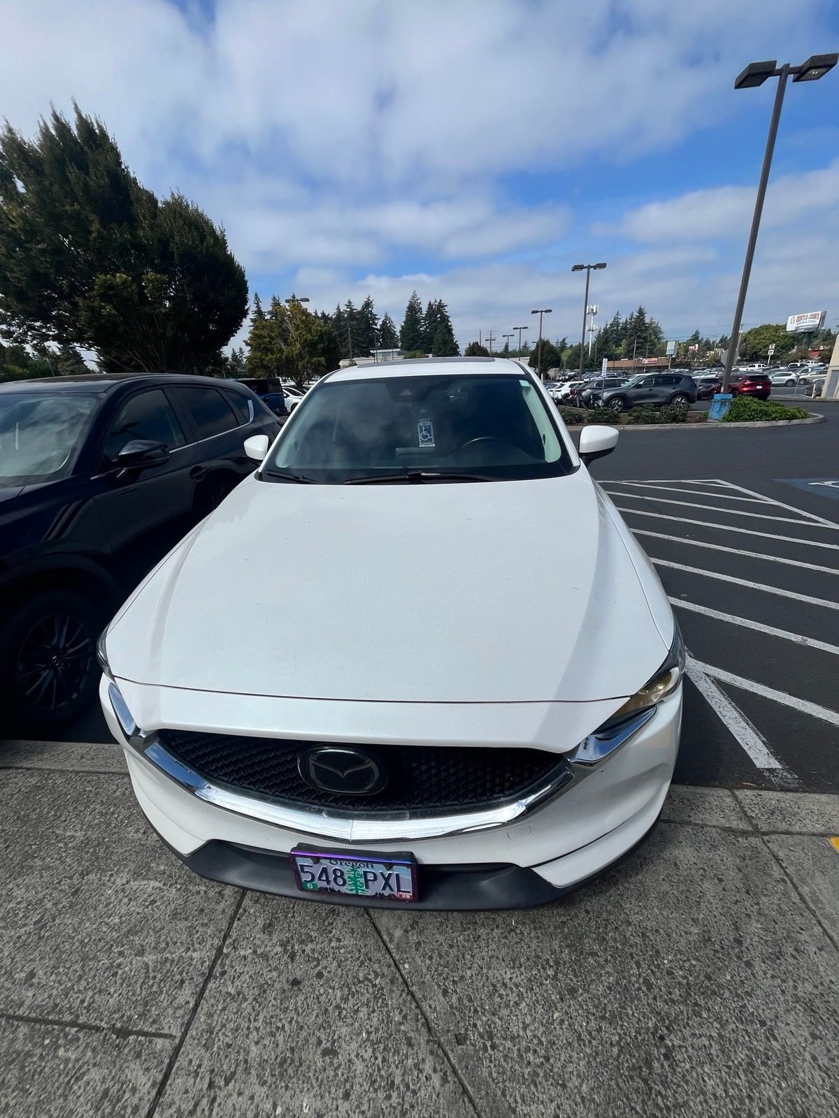 Used 2020 Snowflake White Pearl Mica Mazda Grand Touring image 1