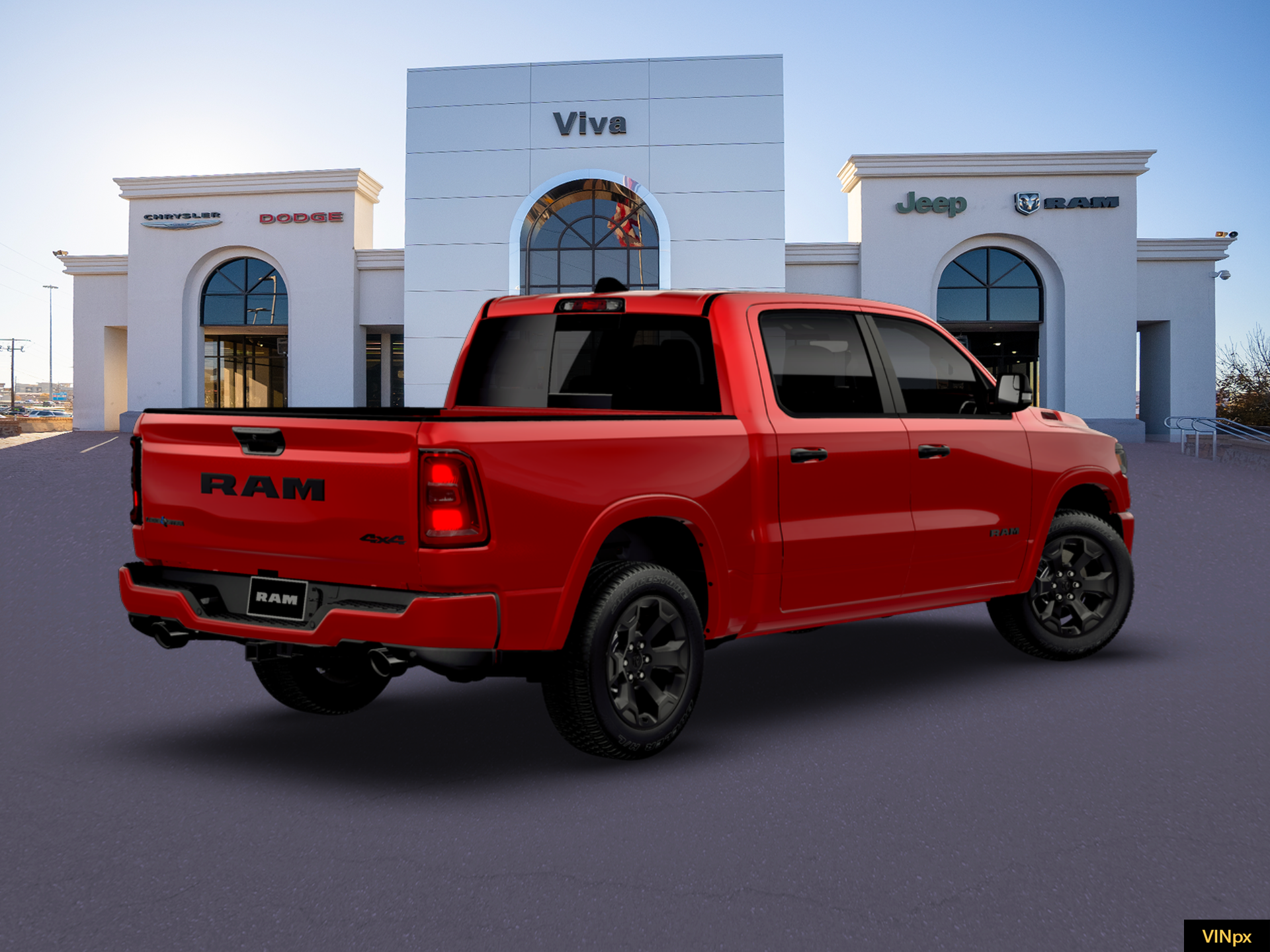 New 2026 Molten Red Pearl-Coat Exterior Paint RAM Big Horn/Lone Star image 7